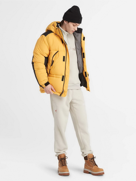 Bluza męska nierozpinana streetwear długa Timberland TB0A6NQW XXXL Beżowa (772259959636) - obraz 3