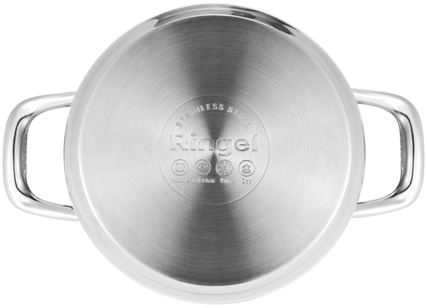 Каструля RINGEL Grey line 24 см (5.5л) з кришкою нерж (RG-2022-24) (RG-2022-24) - изображение 6
