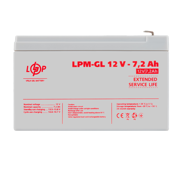 Аккумулятор гелевый LogicPower LPM-GL 12 - 7.2 AH - Фото 1 Аккумулятор гелевый LogicPower LPM-GL 12 - 7.2 AH - изображение 1