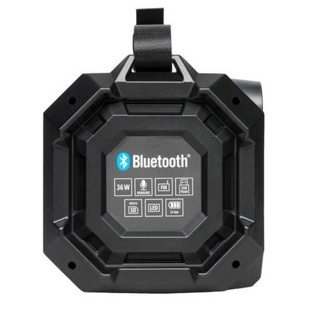 Акустична система бумбокс SVEN PS-550 Black 36 Вт, Bluetooth, RGB підсвічування, Караоке, FM-радіо (SV-018153) - зображення 4