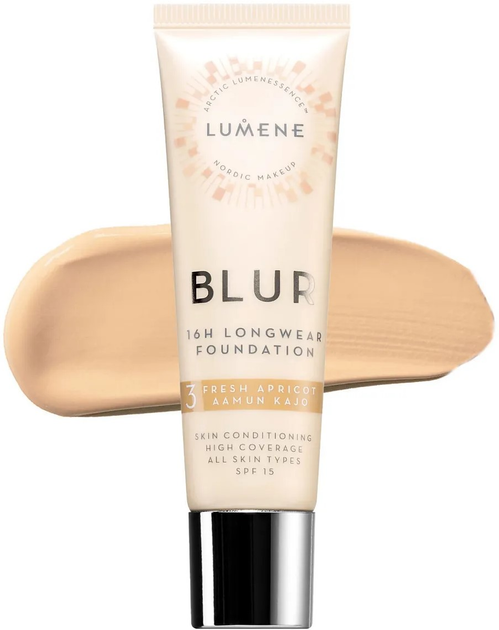 Тональний крем Lumene Blur Spf 15 3 Fresh Apricot 30 мл (6412600834666) - зображення 1