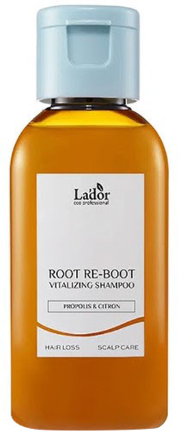 Акція на Шампунь для живлення волосся La'dor Root Re-Boot Vitalizing Shampoo Propolis&Citron 50 мл від Rozetka