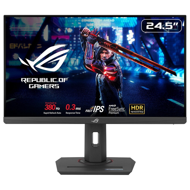 Монитор Asus 24.5" ROG Strix XG259QNS 2xHDMI, DP, 2xUSB, Audio, IPS, 380Hz, 0.3ms, sRGB 110% - изображение 1