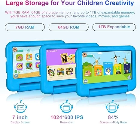 Планшет 7" Sebbe S21 7/64Gb 4 ядра Android 13 Синий Б/В - Фото 4 Планшет 7" Sebbe S21 7/64Gb 4 ядра Android 13 Синий Б/В - изображение 4