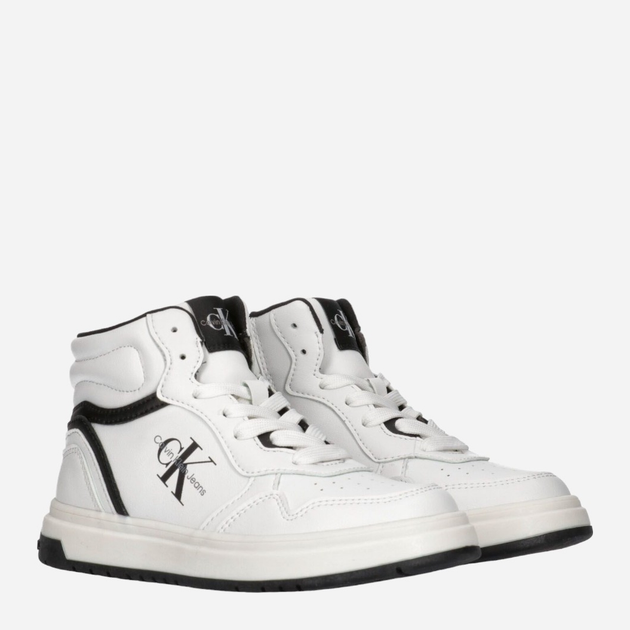 Підліткові кросівки для хлопчика Calvin Klein Jeans SNEAKER V3X9-80730-1355100 38 Білі (8052578356708) - зображення 3