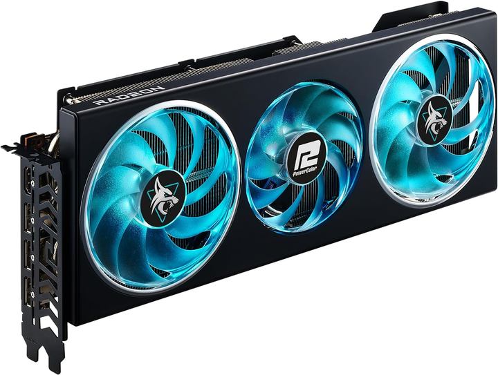 Видеокарта Powercolor PCI-Ex Radeon RX 7700 XT Hellhound 12GB GDDR6 (192bit) (2599/18000) (HDMI, 3 x DisplayPort) (RX7700XT 12G-L/OC) - изображение 2