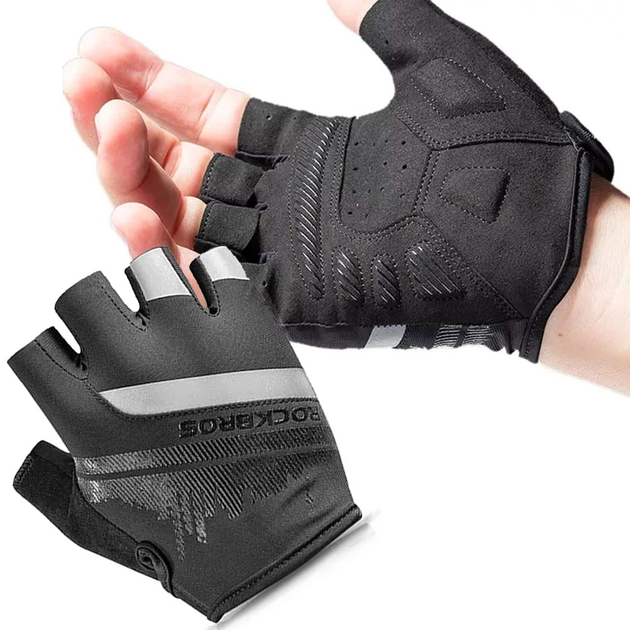 Rękawiczki rowerowe Rockbros S247 XXL Czarne (7016802869519) - obraz 4