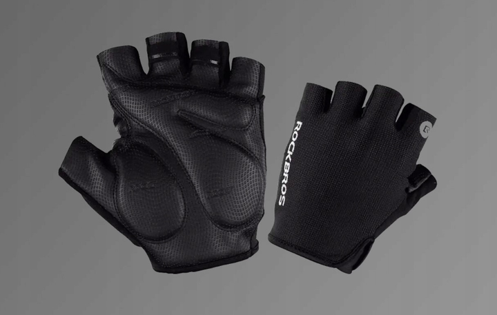 Rękawiczki rowerowe Rockbros S106BK M Czarne (7016802869359) - obraz 7