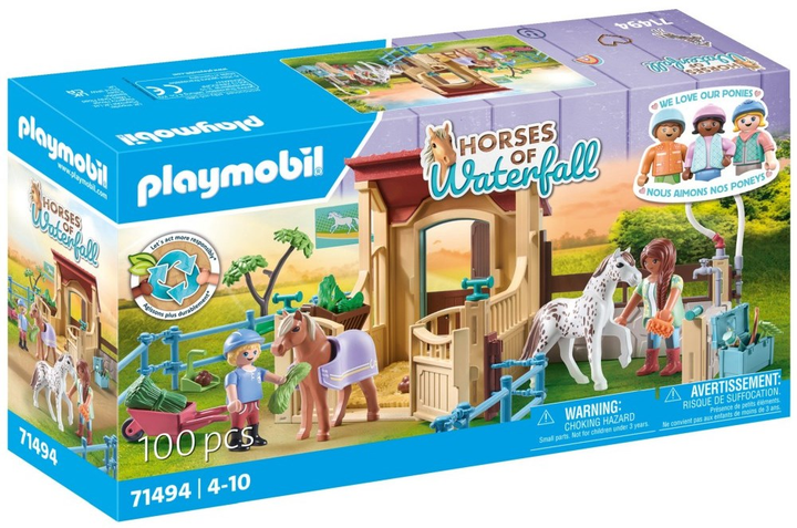 Zestaw figurek Playmobil Horses of Waterfall Riding Stable 100 elementów (4008789714947) - obraz 1