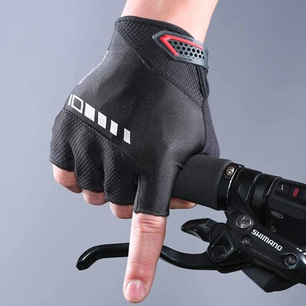 Rękawiczki rowerowe Rockbros z wkładkami żelowymi S143-BK M Czarne (7016802869403) - obraz 7