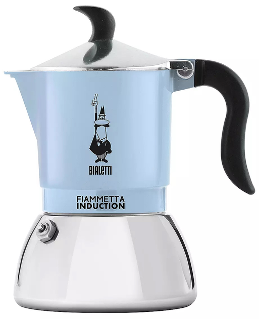 Гейзерна кавоварка Bialetti Fiammetta Induction Блактна 220 мл (8006363043182) - зображення 1