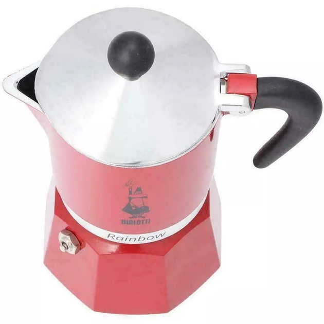 Гейзерна кавоварка Bialetti Rainbow Червона 150 мл (8006363018470) - зображення 3