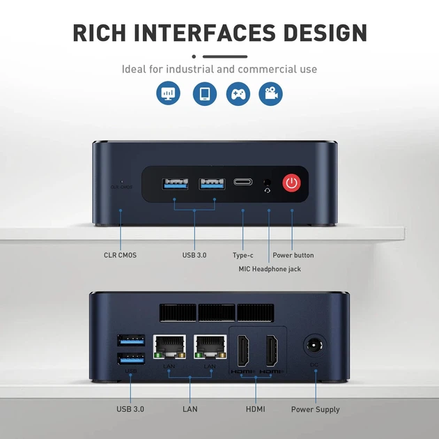 Мікрокомп'ютер Beelink U59 Pro Mini PC Intel Celeron N5105, 16GB+