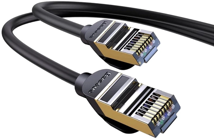 Patchcord Baseus Cat 6 UTP 8 m Black (WKJS010601) - obraz 3