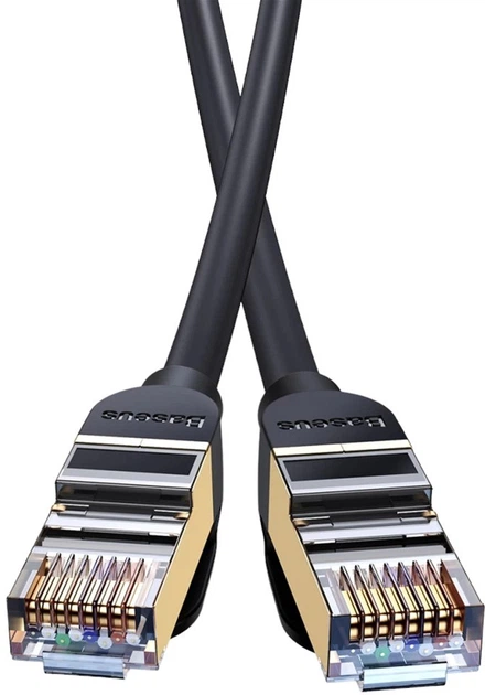 Patchcord Baseus Cat 6 UTP 8 m Black (WKJS010601) - obraz 4