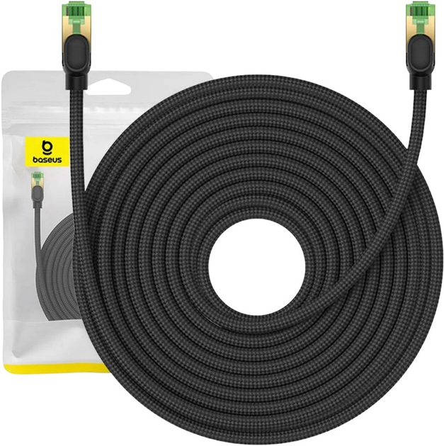 Патч-корд Baseus Cat 8 SFTP 20 м Black (B0013320C111-09) - зображення 6