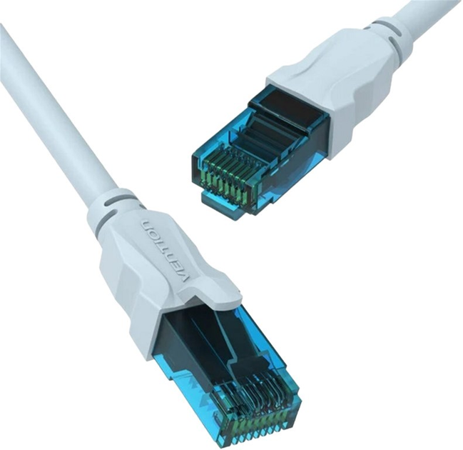 Patchcord Vention Cat 5e UTP 10 m Grey (VAP-A10-S1000) - obraz 2