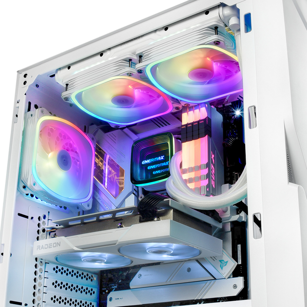 Система рідинного охолодження Enermax Aquafusion ADV 240 мм Liquid CPU Cooler White (4713157727183) - зображення 9