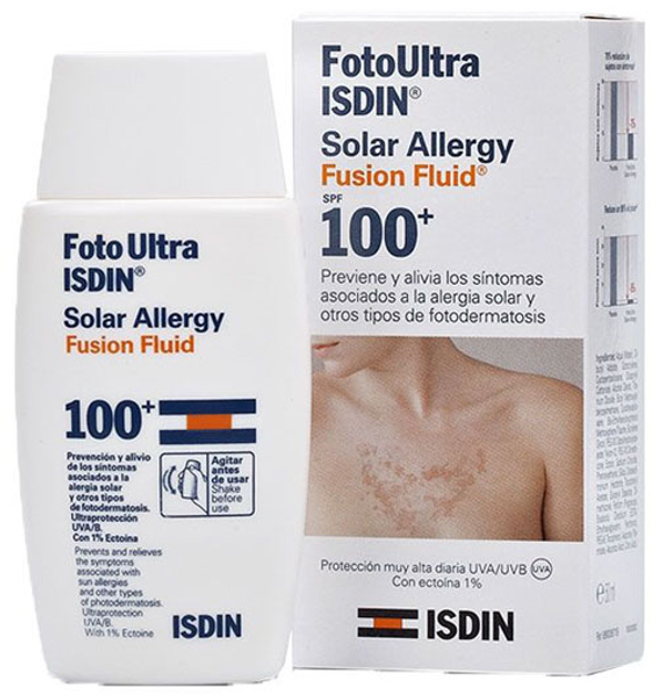 Fluid przeciwsłoneczny Isdin Solar Allergy FotoUltra SPF 100+ 50 ml (8470001669810) - obraz 1