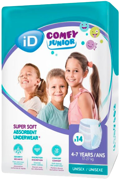 Підгузки-трусики ID Comfy Junior Pants Розмір 5 17-27 кг 14 шт (5414874008546) - зображення 1