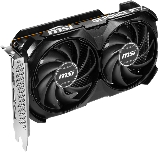 Відеокарта GF RTX 4060 8GB GDDR6 Ventus 2X Black OC MSI (GeForce RTX 4060 VENTUS 2X BLACK 8G OC) - Фото 5 Відеокарта GF RTX 4060 8GB GDDR6 Ventus 2X Black OC MSI (GeForce RTX 4060 VENTUS 2X BLACK 8G OC) - зображення 5