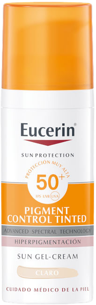 Флюїд для контролю пігментації Eucerin Sun Face Pigment Control Tinted Light SPF 50+ 50 мл (4005800341137) - зображення 1