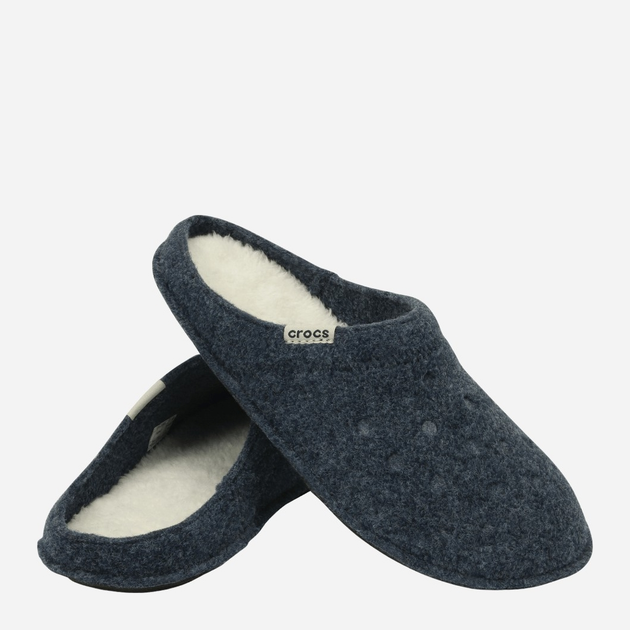 Kapcie domowe męskie ocieplane z zakrytymi palcami Crocs Classic Lined Slipper CR203600 43-44 (M10/W12) 28 cm Granatowe (887350816983) - obraz 2