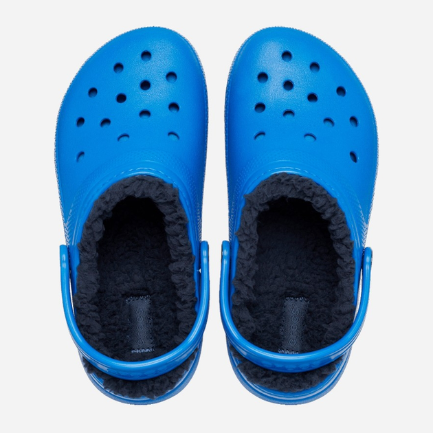 Дитячі крокси-сабо утеплені для хлопчика Crocs Classic Fuzz-Lined Casual CR207009 23-24 (C7) 14.5 см Блакитні (196265146727) - зображення 4