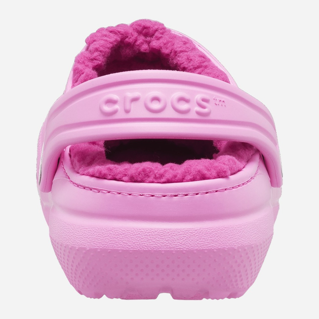 Дитячі крокси-сабо утеплені для дівчинки Crocs Classic Fuzz-Lined Casual CR207009 27-28 (C10) 16.8 см Світло-рожеві (191448877658) - зображення 3