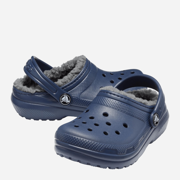 Підліткові крокси для хлопчика Crocs Classic Lined CR207010 34-35 (J3) 22.3 см Темно-сині (191448702431) - зображення 2