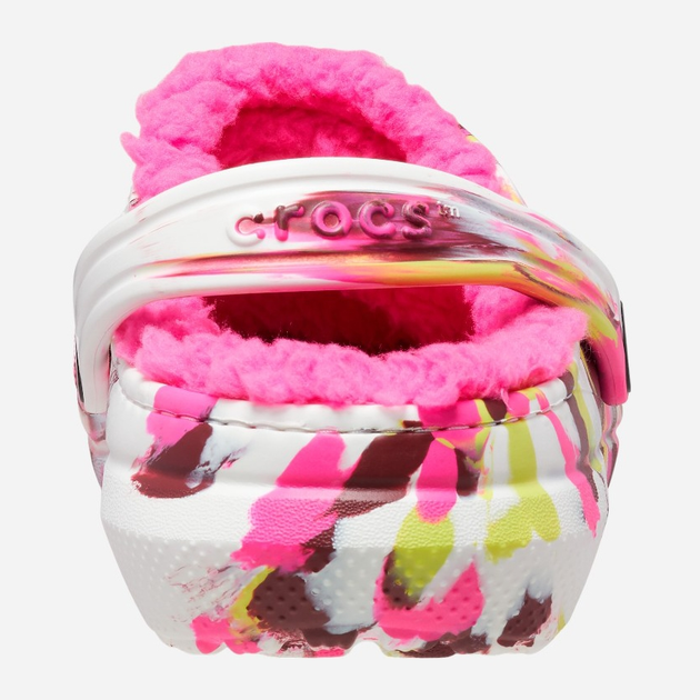 Chodaki dziecięce dla dziewczynki ocieplane Crocs Classic Lined Marbled CR207778 23-24 (C7) 14.5 cm Wielokolorowe (196265141081) - obraz 3