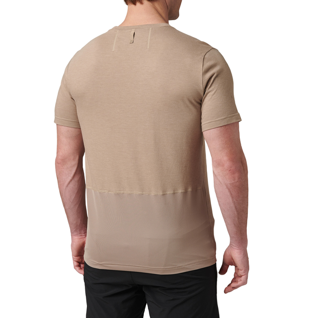 Футболка тактична потовідвідна 5.11 Tactical PT-R Charge Short Sleeve Top 2.0 Desert Brush Heather S (82128-1094) - изображение 2