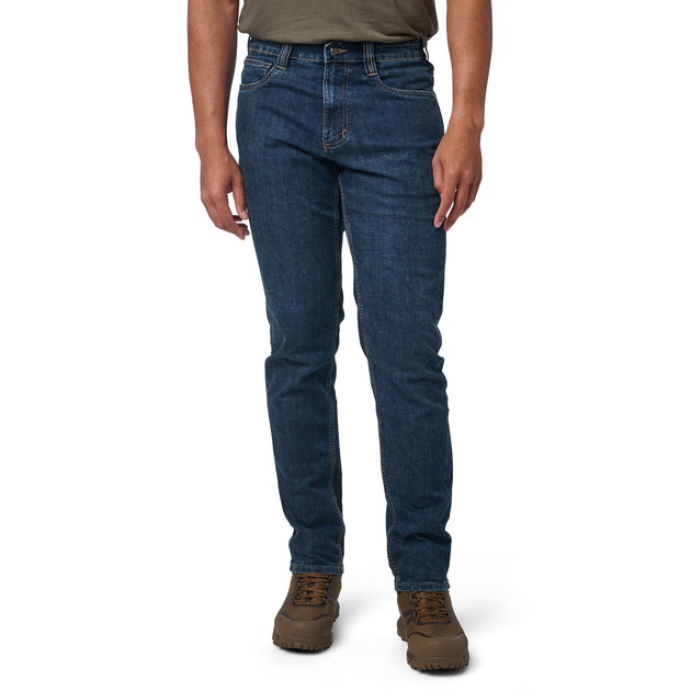 Штани тактичні джинсові 5.11 Tactical Defender-Flex Slim Jeans Basic Blue Wash W31/L30 (74465-1022) - зображення 1