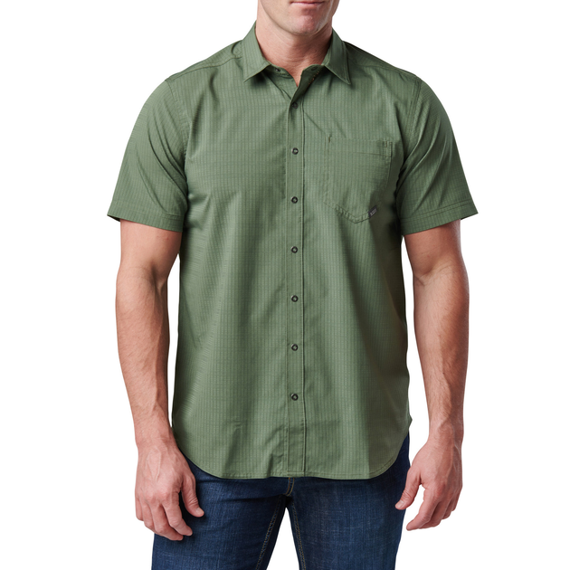 Сорочка тактична 5.11 Tactical Aerial Short Sleeve Shirt Greenzone L (71378-368) - зображення 1