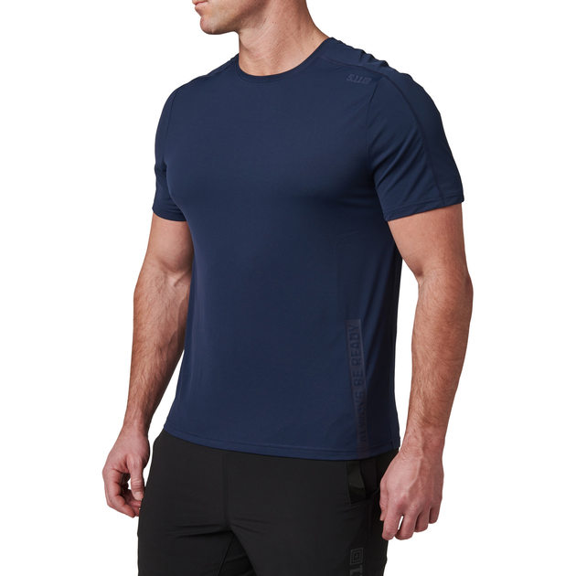 Футболка тактична потовідвідна 5.11 Tactical No Mercy PT-R Short Sleeve Top Pacific Navy XL (82133-721) - изображение 2