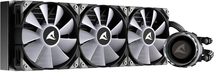 Система водяного охолодження Sharkoon S90 RGB AIO 360mm Black (4044951038015) - изображение 2