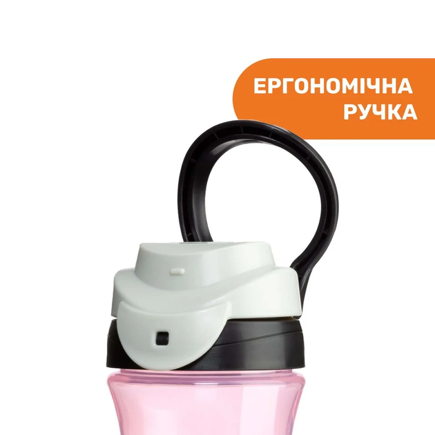 Детская чашка Chicco пластиковая Kids Cup, 350 мл, 2+, розовая 06910.10 - изображение 3