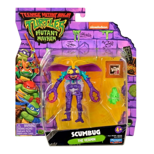 Фігурка Nickelodeon Turtles Mutant Mayhem Scumbug з аксесуарами 12 см (0043377832928) - зображення 1