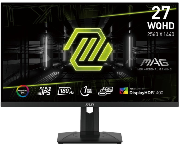 Monitor 27" MSI MAG 274QRFDE QD E2 Black (9S6-3CC29H-223) - obraz 1