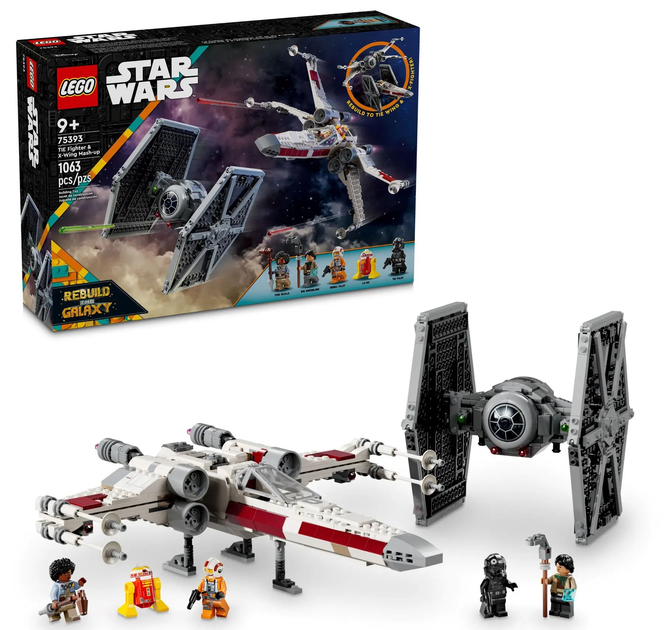 Zestaw klocków LEGO Star Wars Hybryda TIE Fightera i X-Winga 1063 elementy (75393) - obraz 2