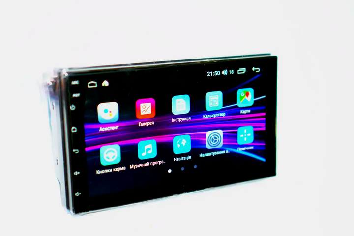 Автомагнітола сенсорна 7" 2din GPS Android 13 Wifi Bluetooth \ 4Ядра \16 Gb ROM \ 2 Gb RAM\ коротка база CP606 + камера заднього огляду - изображение 6