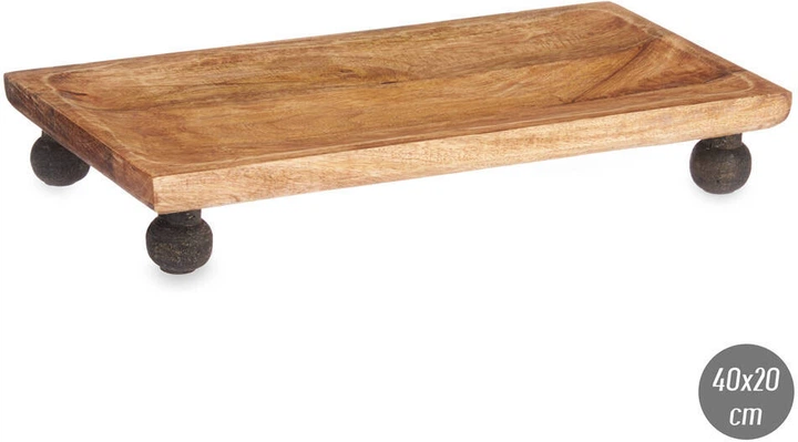 Podstawka pod doniczkę Giftdecor na ozdobnych nóżkach drewniana 40 x 20 cm (8430852898500) - obraz 4