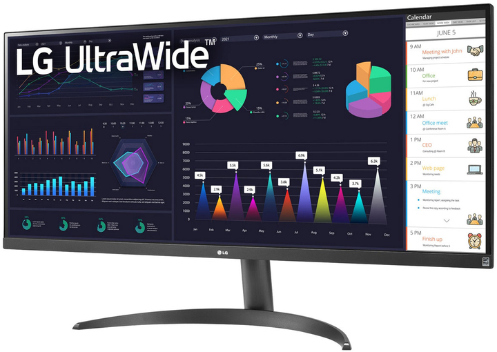 Монитор 34" LG UltraWide 34WQ500-B - изображение 3
