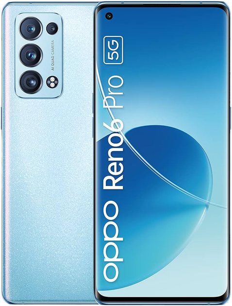 Smartfon Oppo Reno 6 Pro 5G 12/256GB DualSim Arctic Blue (CPH2247AE) - obraz 1