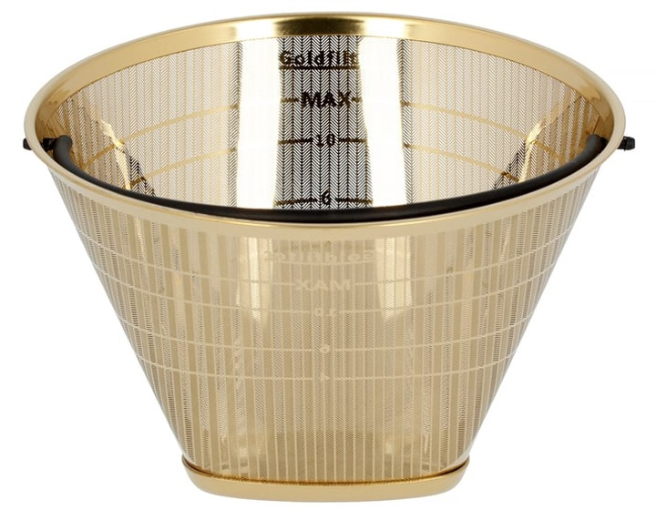 Filtr do kawy Moccamaster Selexions 1 x 4 stalowy wielorazowy Złocisty (601040010) - obraz 4