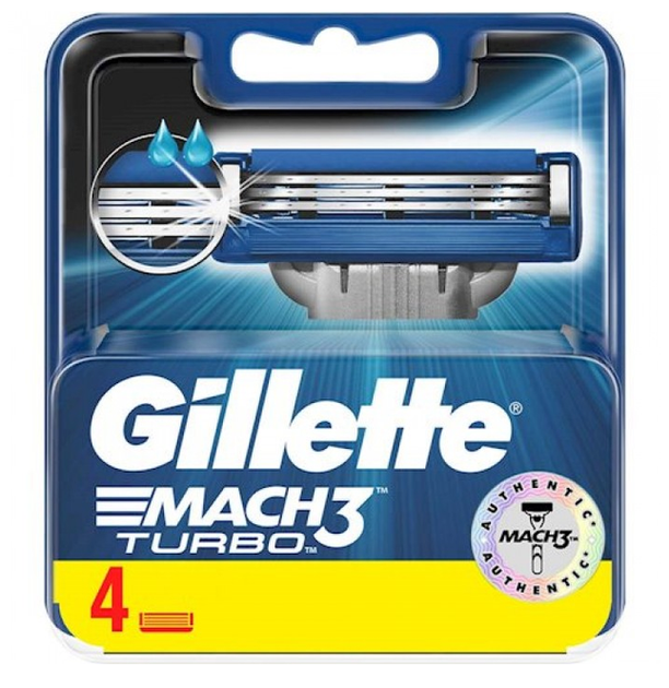 Лезвия для бритвы Gillette Mach 3 TURBO 4шт от продавца: EURO-UA – в ...