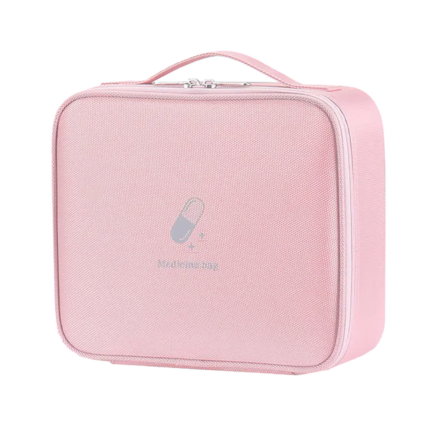 Медицинская сумка-органайзер NICELAND-120300 Pink для хранения лекарств портативная дорожная аптечка - изображение 1