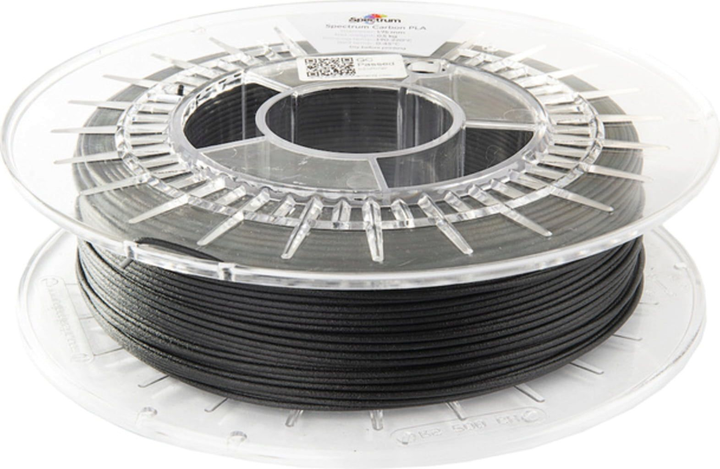 Пластик для 3D принтера Spectrum PLA Carbon 1.75 мм 500 г Чорний (5903175652386) - зображення 2