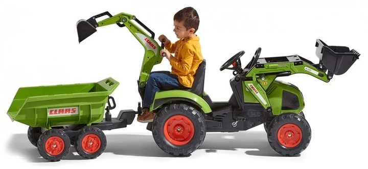 Traktor na pedały dla dzieci z przyczepą FalkClaas Axos (3016201010233) - obraz 3