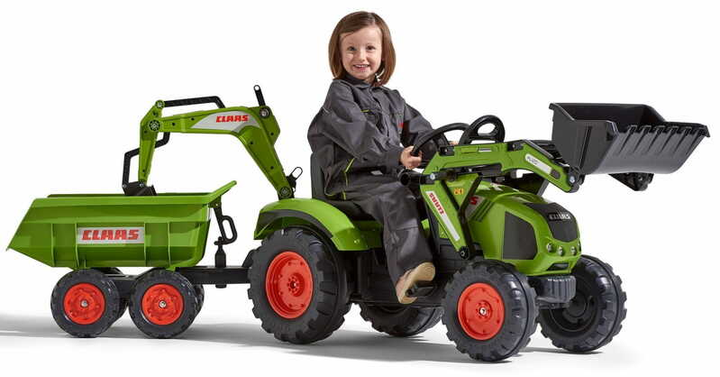 Traktor na pedały dla dzieci z przyczepą FalkClaas Axos (3016201010233) - obraz 5
